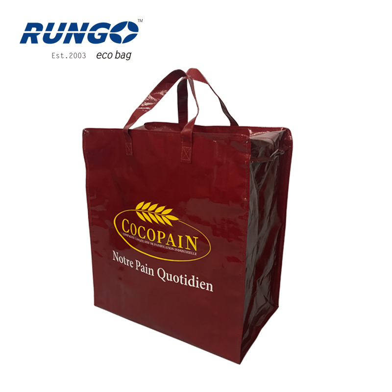 Reusable large jumbo storage luggage pp woven bag with zipper