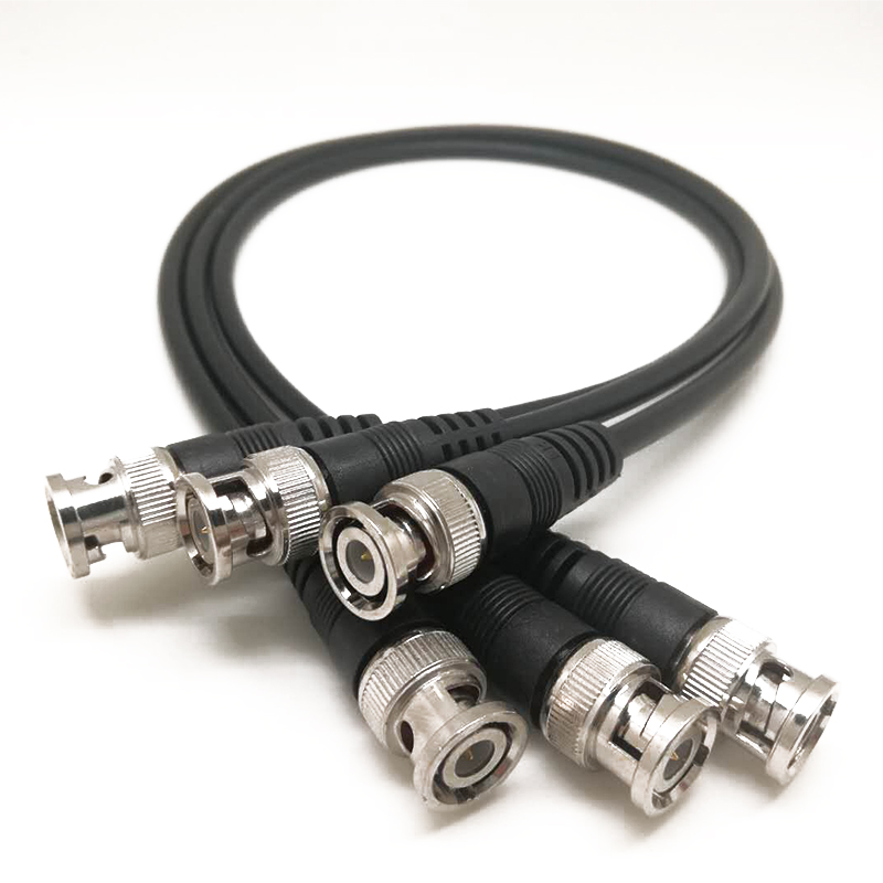 0,5 м 75Ohm RG59 Кабель BNC кабель со штыревыми соединителями на обоих концах для подключения для камеры видеонаблюдения