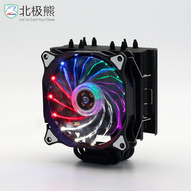 Высокая производительность красочные 4 pin cpu кулер вентилятор