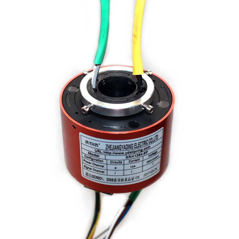 SRH1254 ID 12 мм OD 54 мм сквозное отверстие электрическое поворотное скользящее кольцо