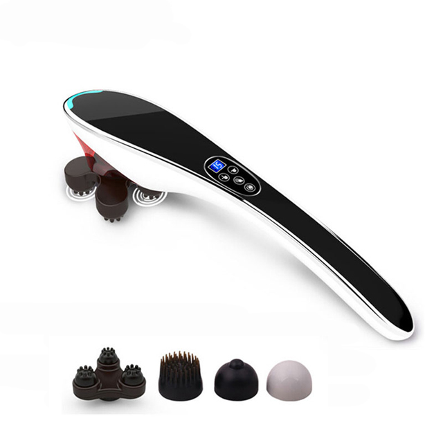 Rechargeable Body Infrared Dolphin Vibrator Electric Hand Held Vibration Massage Hammer Handheld Percussion Massager Cordless