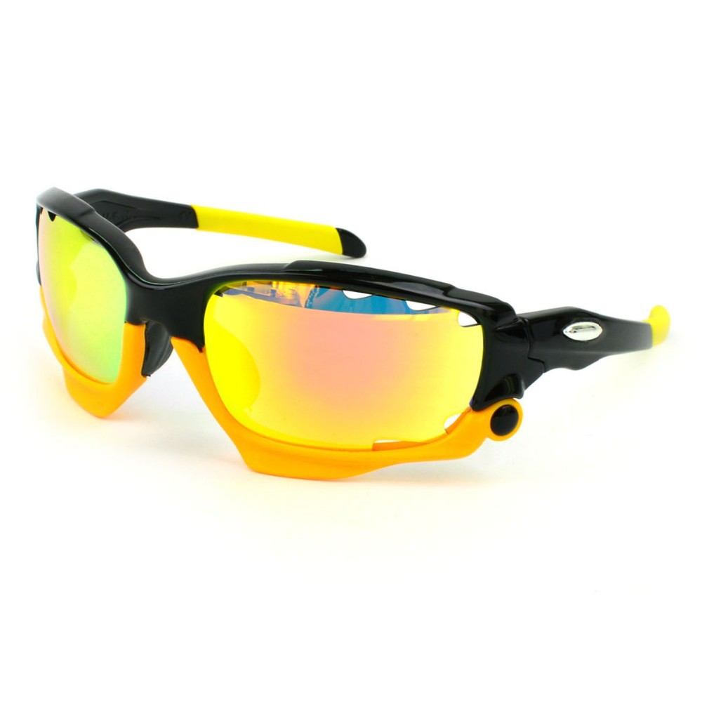 EN166 Trendy Protective Yellow Lens Night Vision Outdoor Sport Safety Eye Protection Glasses Goggles