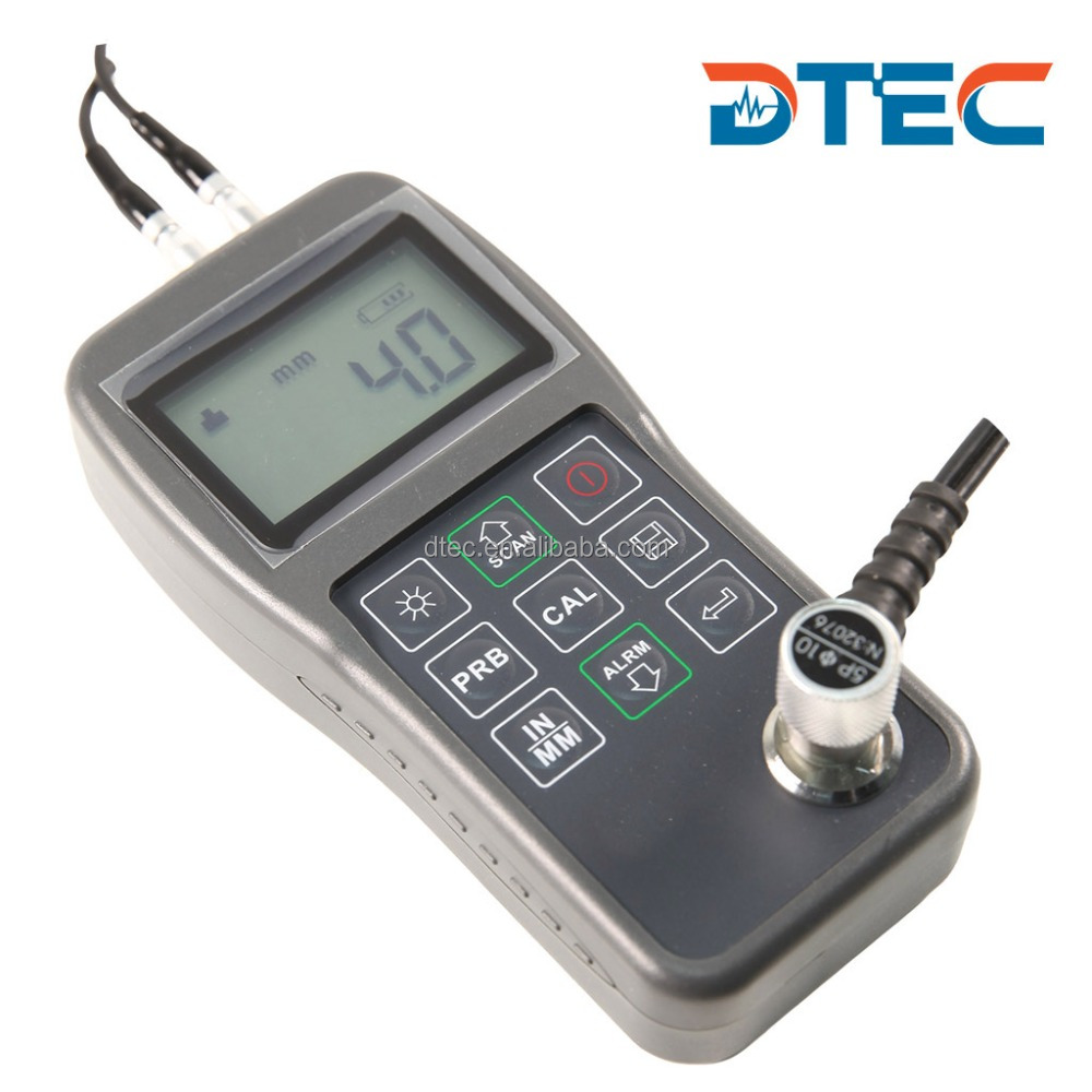 Цифровой ультразвуковой толщиномер DTEC DT210, высокая точность 0,1 мм, измерение толщины металла