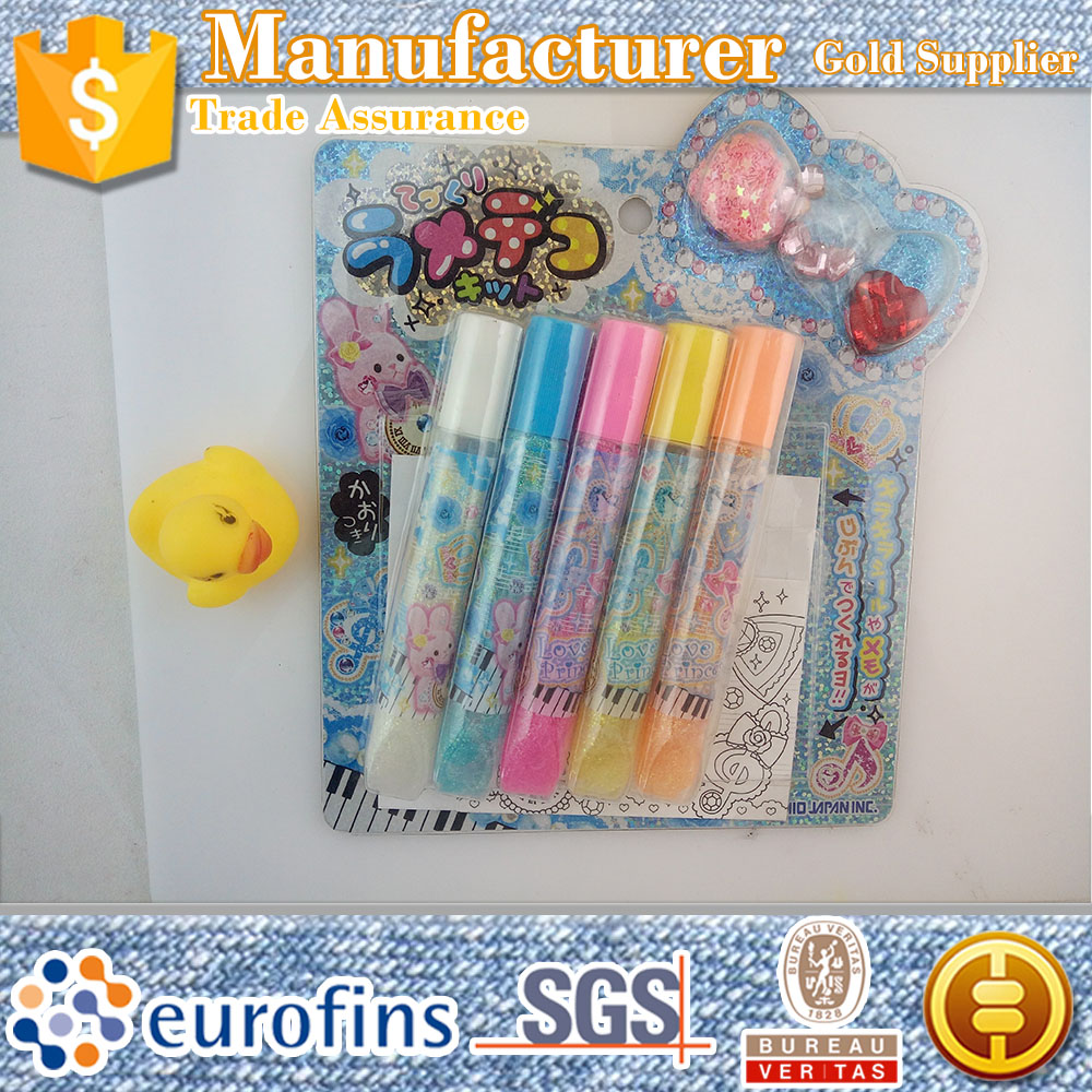 Custom design liquid dry fast glitter glue pen