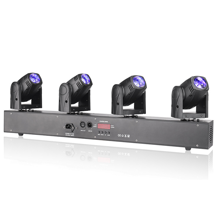 Китайское Оборудование для диджея, сертификаты ce, rohs, dmx 4x10 Вт, rgbw 4 в 1, 4 головки, движущаяся головка, светодиодный сценический свет