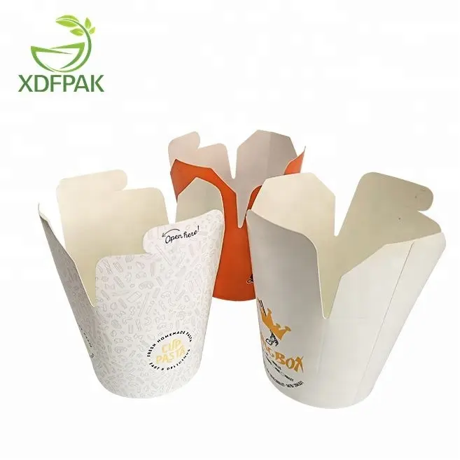Take Away Paper Box Disposable Paper Noodle Boxes