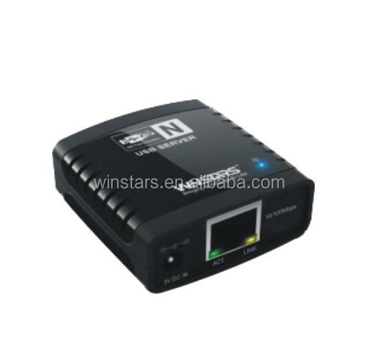 Сервер сетевой печати USB 2,0-10/100M ethernet-порт с адаптером постоянного тока