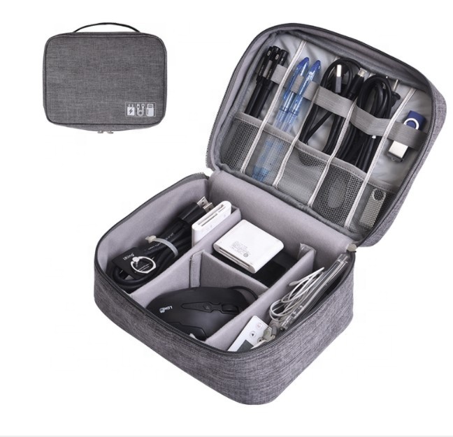 New Style Waterproof Camera Organizer Bag Travel Electronics Accessories Carry Bag Travel Pouch Charger Storage Bag With Logo