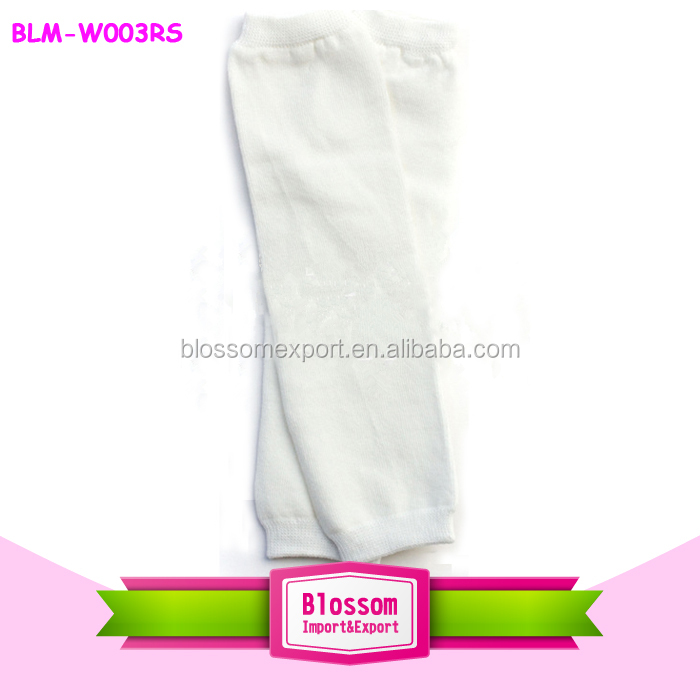 Однотонные белые детские legwarmer для новорожденных Детские гетры, сплошной цвет детские гетры