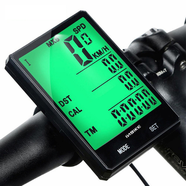Беспроводной Велосипедный компьютер INBIKE, спидометр, одометр, водонепроницаемый велосипедный компьютер, велосипедный компьютер, измеряемый уровень температуры, секундомер