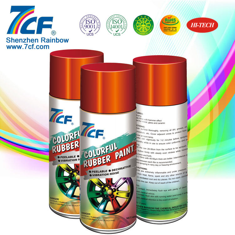 7CF spray paint black silver coating silicone polymer