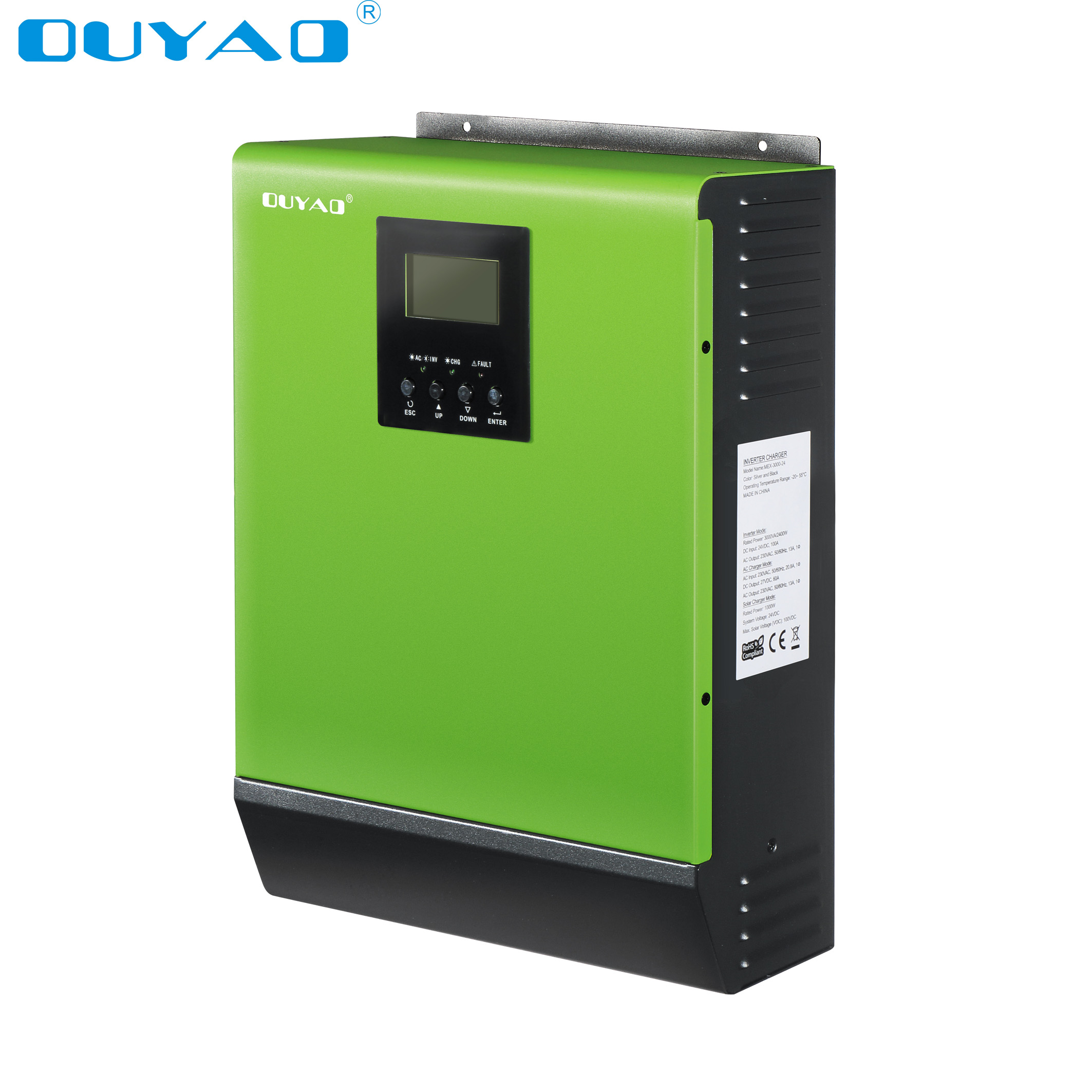 3KVA2400W встроенный контроллер mppt солнечный гибридный инвертор
