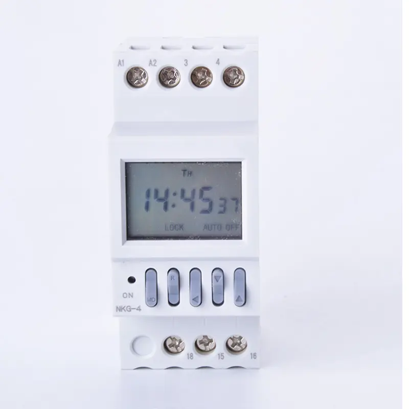 Din Rail Timer Intelligent Microcomputer Auto Bell Ring Timer Controller Time Switch School Bell 220V NKG-4 with 40 Groups