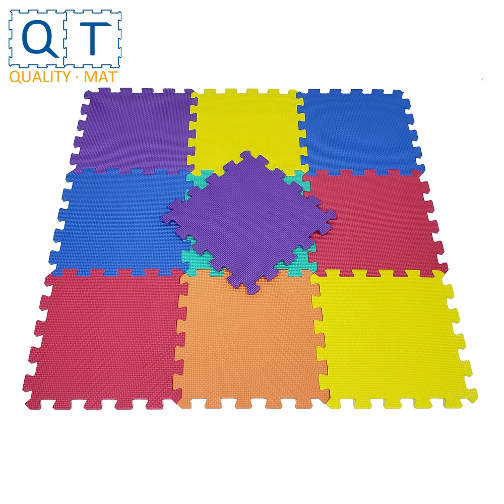 QT коврик нетоксичный без запаха формамид ниже 200PPM 12in x 12in 10 шт./компл. Блокировка EVA простая головоломка пена для помещений коврик для игровых площадок