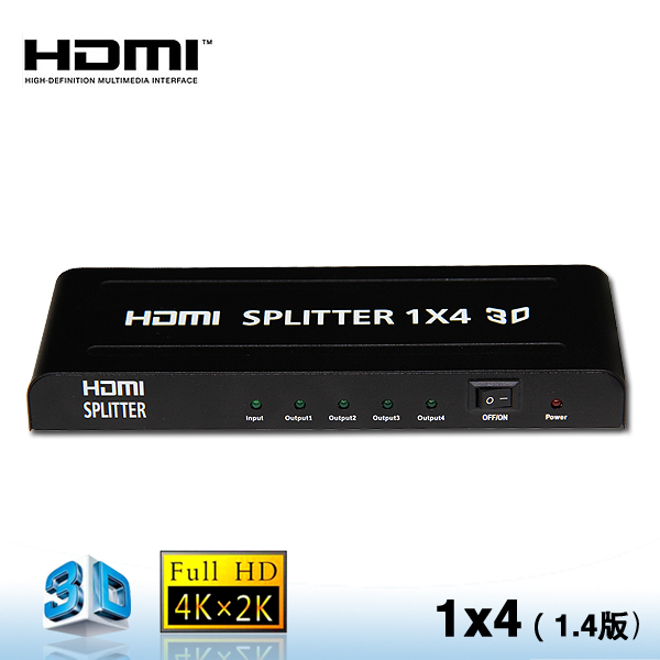 HDMI Splitter 1x4 V1.4 1 до 4 аудио сплиттер видео 4 К 2 К