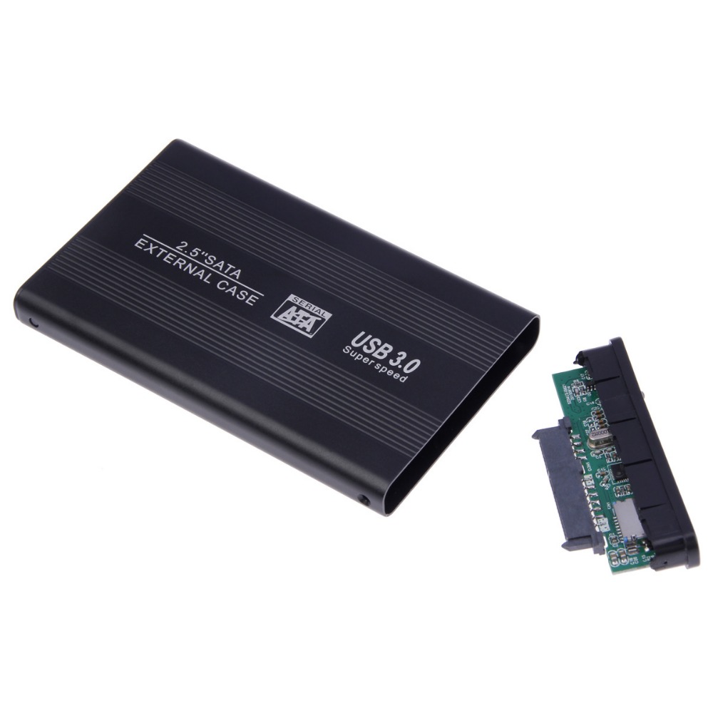 Алюминиевый корпус для внешнего жесткого диска USB 3,0-2,5 дюйма SATA