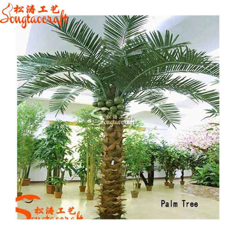 Искусственная Пальма washingtonia с настоящей корой и искусственными листьями