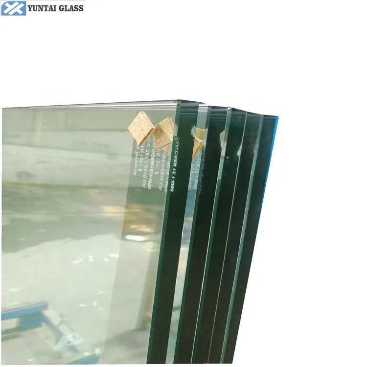 ESG 12mm tempered glass  commerical greenhouse stair railing roofing panels cost