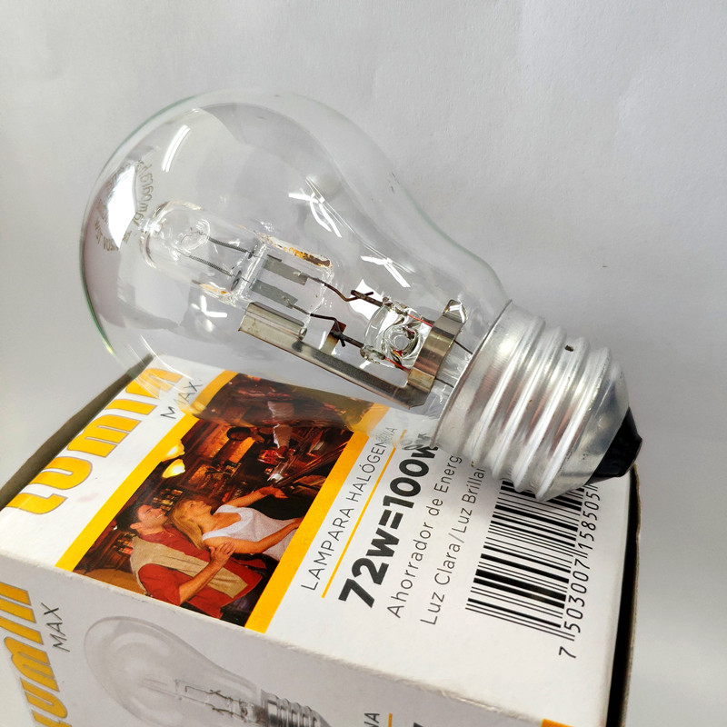 Фабрика ECO A55 A60 Мексика 110V 127V Алжир 220V 40w 72w нить 220v галогенная лампа
