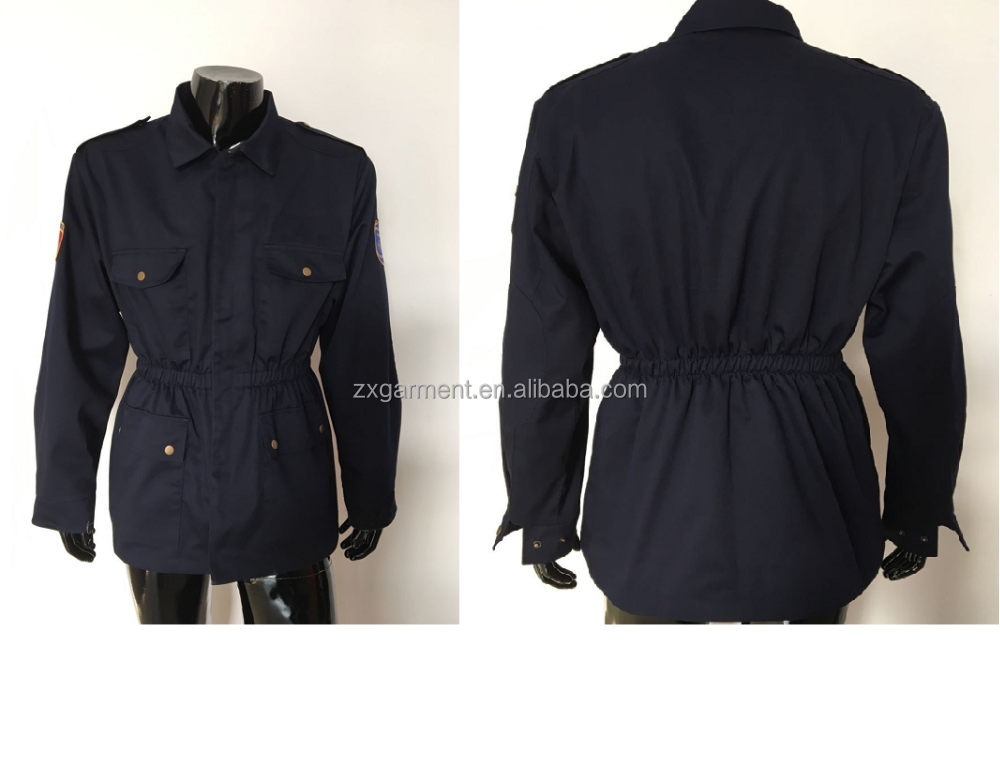 Design security guard uniform shirts with rib stop fabric