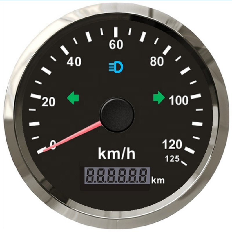Автомобиль 85 мм мотоцикл GPS Спидометр 125 км/ч одометр полный пробег Регулируемый превышение скорости сигнализация с подсветкой