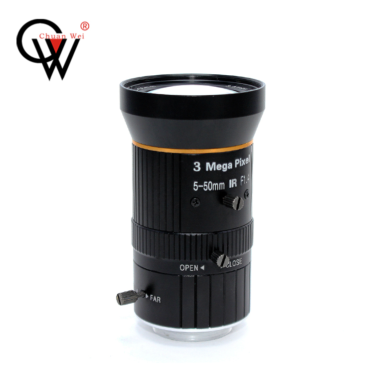 Варифокальный объектив 3 Мп 5-50 мм Zoom f1.4 CS Mount CCTV Camera Lens
