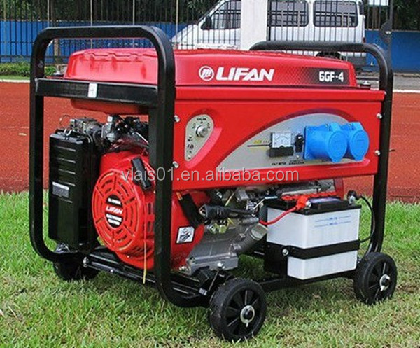 Lifan бензиновый генератор 5kva портативный ветровой генератор