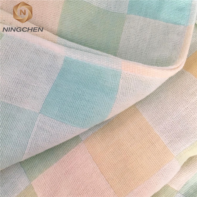 cheap price wholesale super 100% cotton gauze double promotion baby hand towel cotton fabric