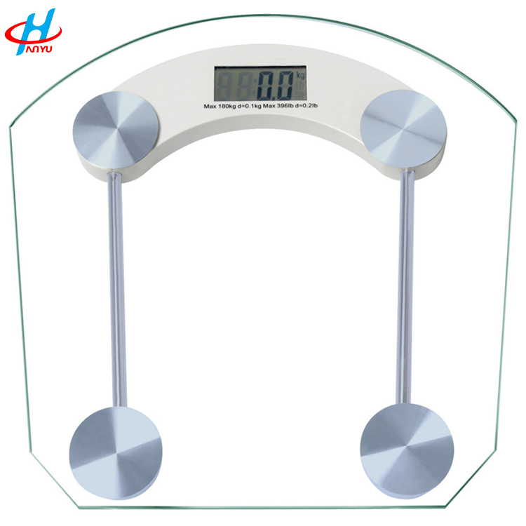HY-2011B glass 180kg 8mm digital bathroom scale