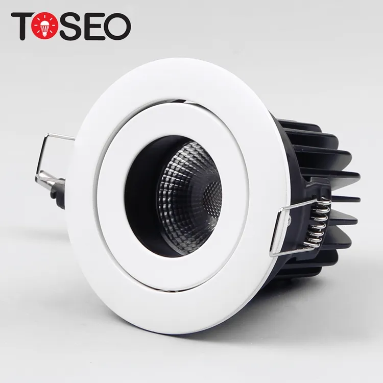 IP65 Fire Rated Down Lights Lighting fixtures Indoor 12v Ceiling Led Light with Radiator Recessed Cob downlight