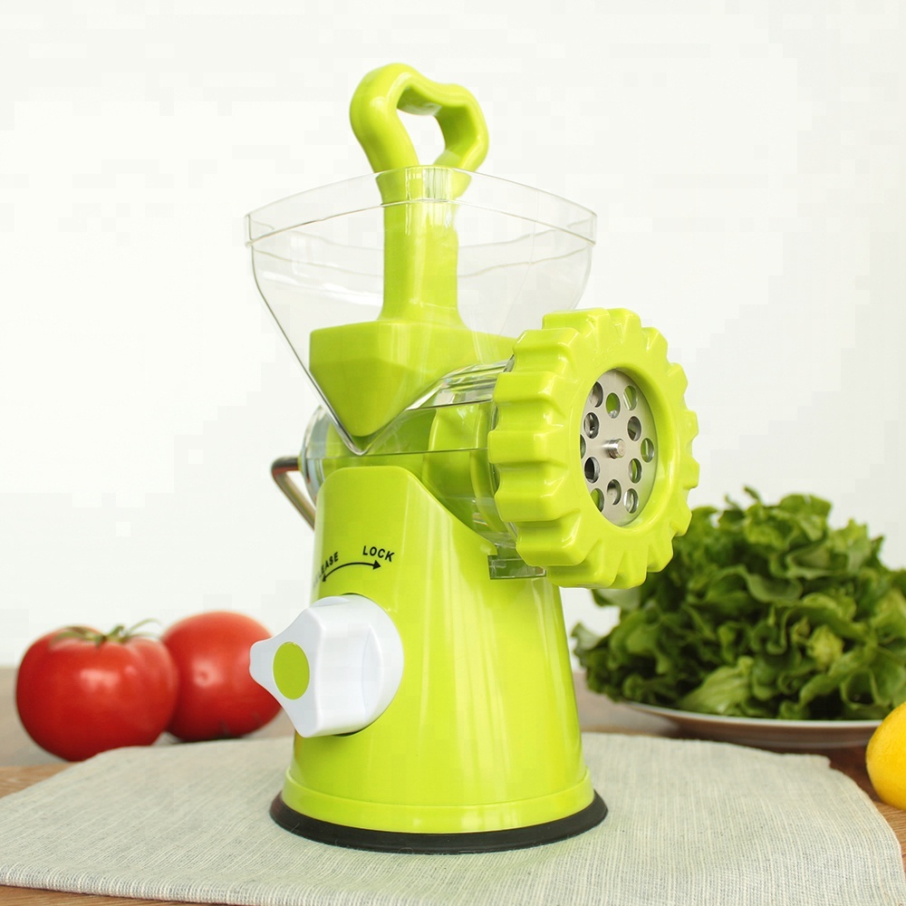 Amazon Best Seller Plastic Manual Mini Meat Grinder Mincer for home use kitchen tools