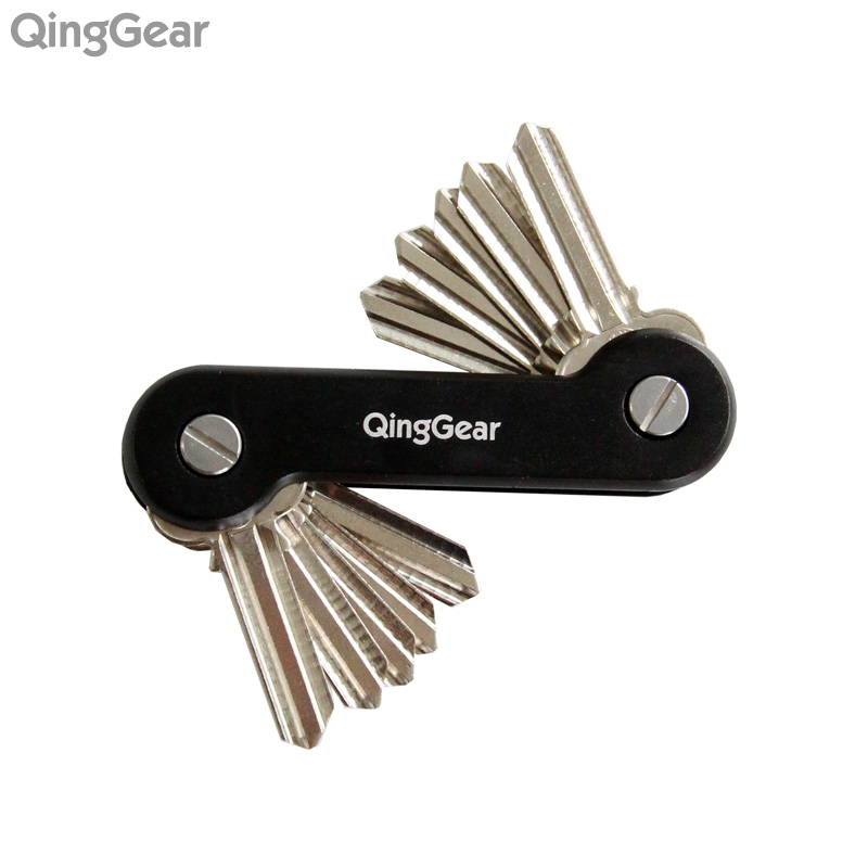 QingGear SKEY органайзер для ключей, держатель для дверного ключа, карманный органайзер, инструмент, зажим для ключей с карманным зажимом, 3 комплекта винтов