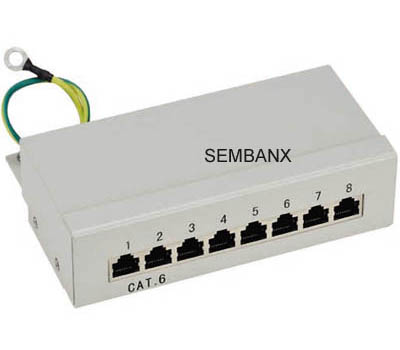 Cat6 8 портовая коммутационная панель