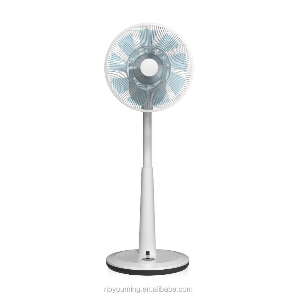 12 volt brushless dc adjustable height circulation stand fan