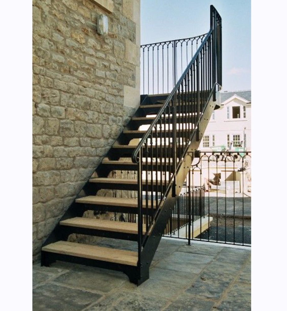 Prefabricated exterior stairs galvanized external outdoor stairs prefab