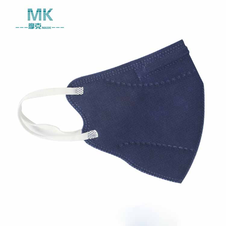 customized earloop black disposable facemask with white band