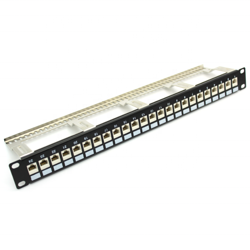 Разгруженная пустая сеть ethernet rj45 19 ''24 порта cat6 utp патч-панель
