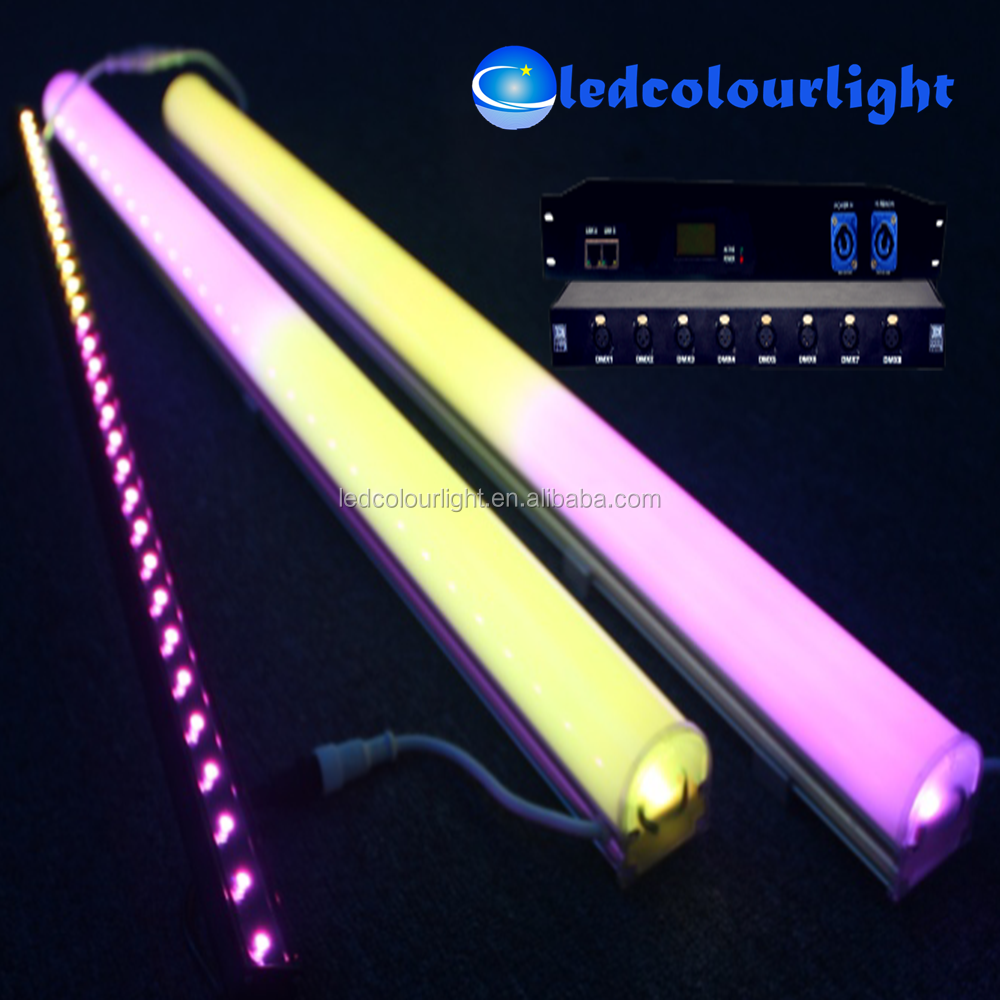 DMX512 IP65 16 пикселей Открытый RGB Neon Light tube ночной клуб потолок 3D фонари цифровые трубки