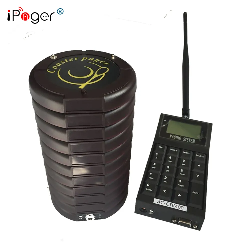 wireless restaurant customer food waiting vibrating pagers