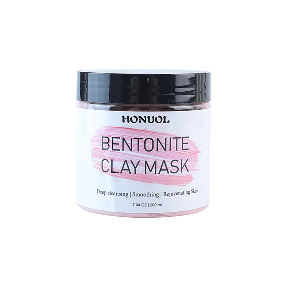 Private Label натуральный глубокий пор Очищение кальция Bentonite Исцеление розовая глина маска для лица
