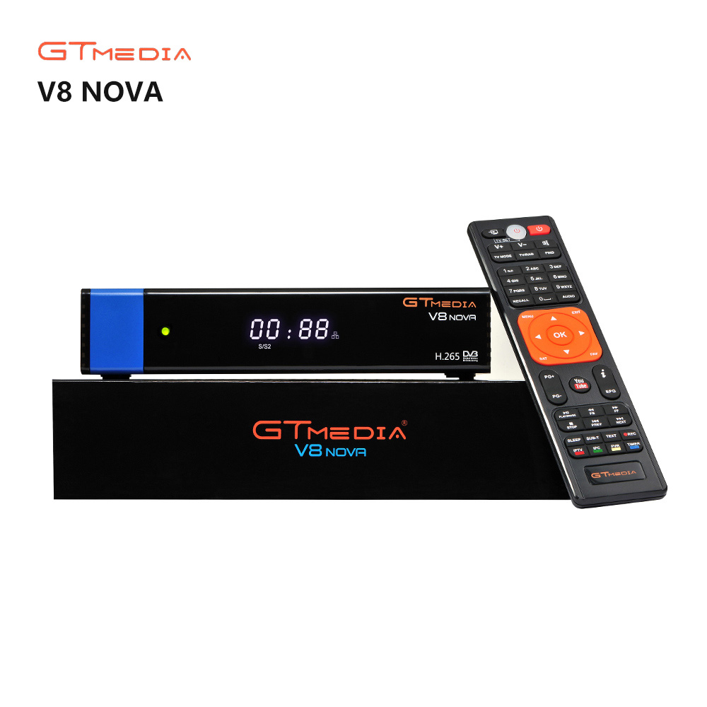 GTMEDIA V8 NOVA Blue со встроенным Wi-Fi HEVC AVS + H.265 спутниковый ТВ-приемник для Северной Америки