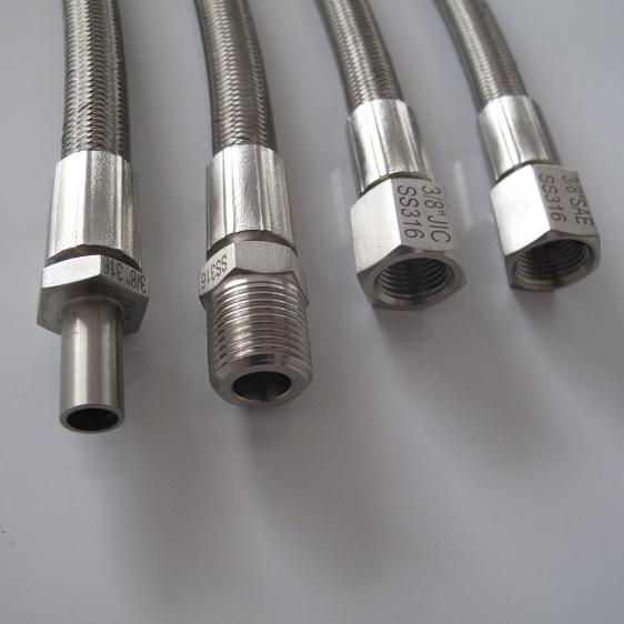 Плетеный гибкий газовый шланг из ПТФЭ