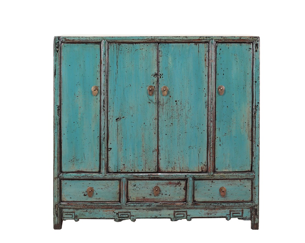Chinese antique furniture solid wood wardrobe cabinet