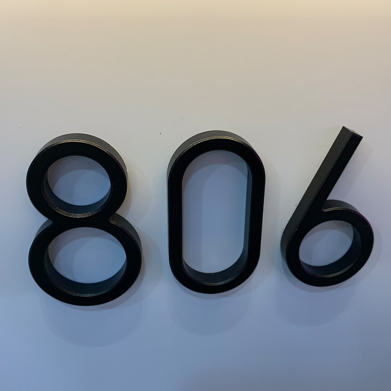 Осветить металлический doorplate Световой номер знак