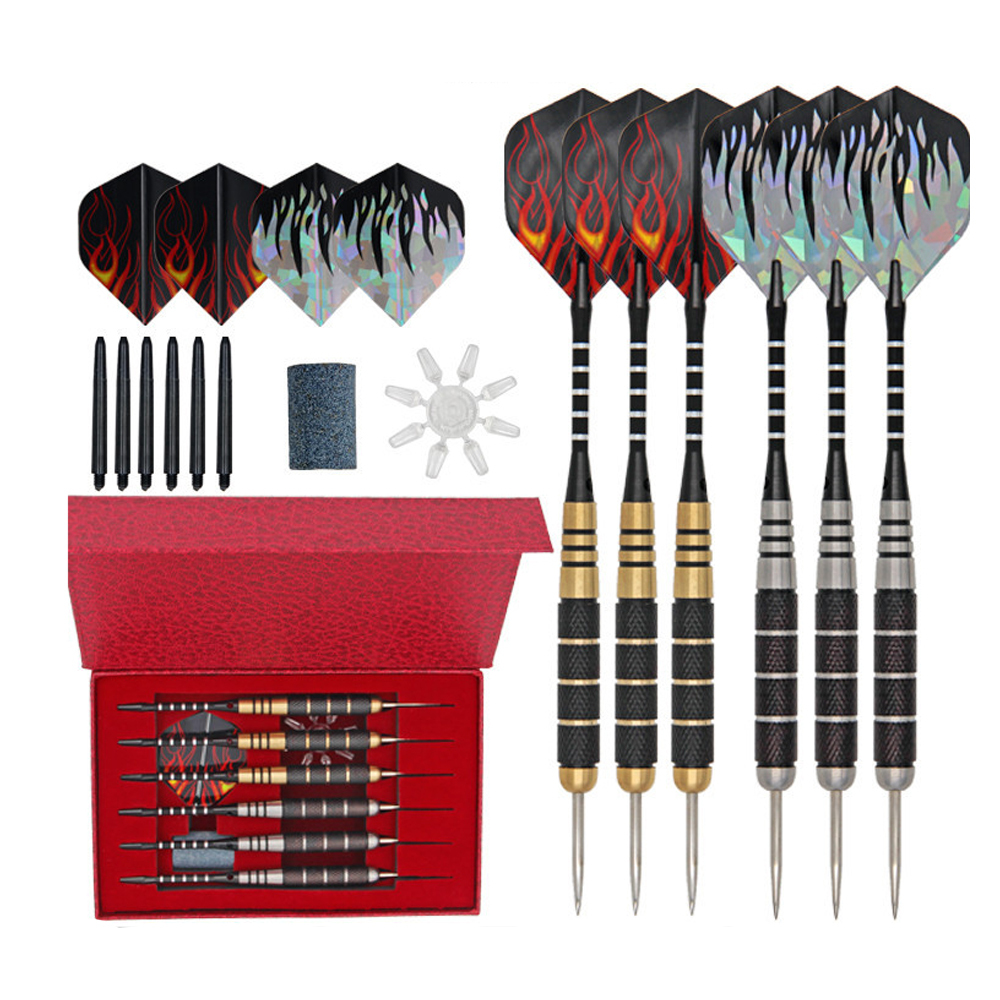 Steel Tip Darts Set 22 Grams With Nonslip Iron Barrel