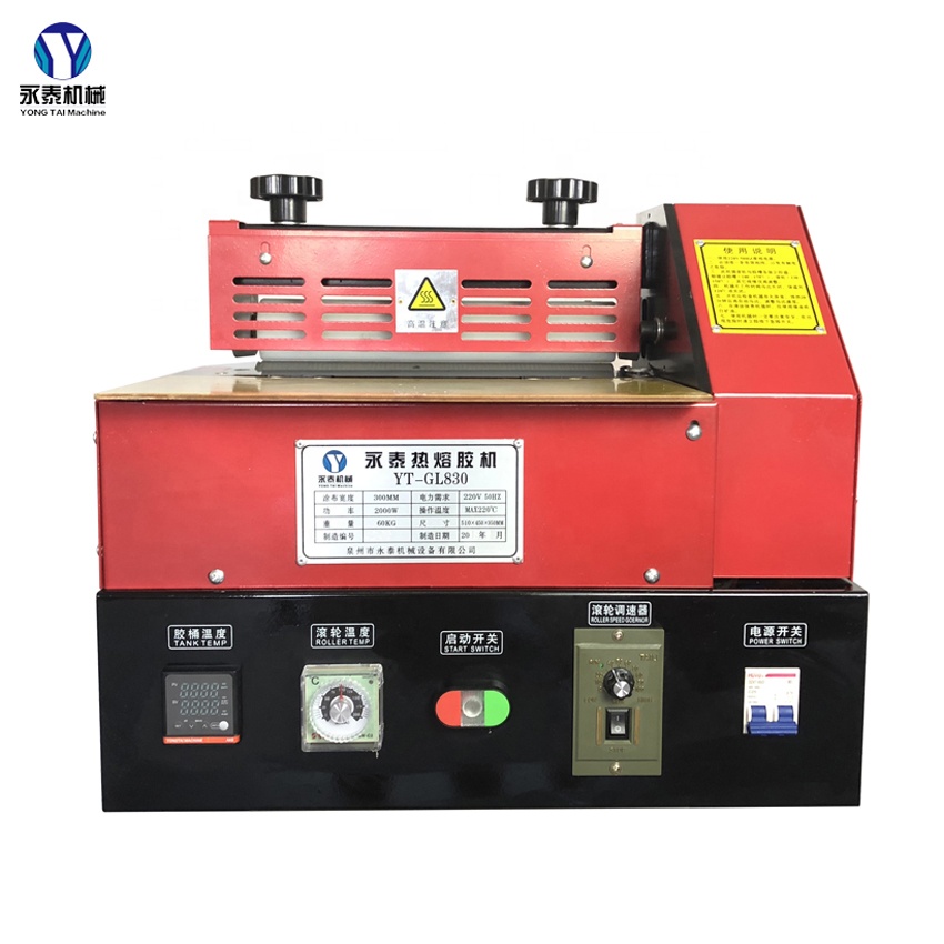 YT-GL830 best seller automatic hot melt glue machine for carton fold box sealing