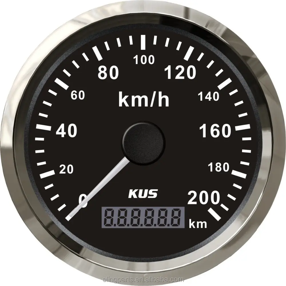 КUS GPS Спидометр одометром Датчик метр 200 км/ч для автомобиля мотоцикла грузовиков 3 3/8 &quot;12 В 24 В с подсветка