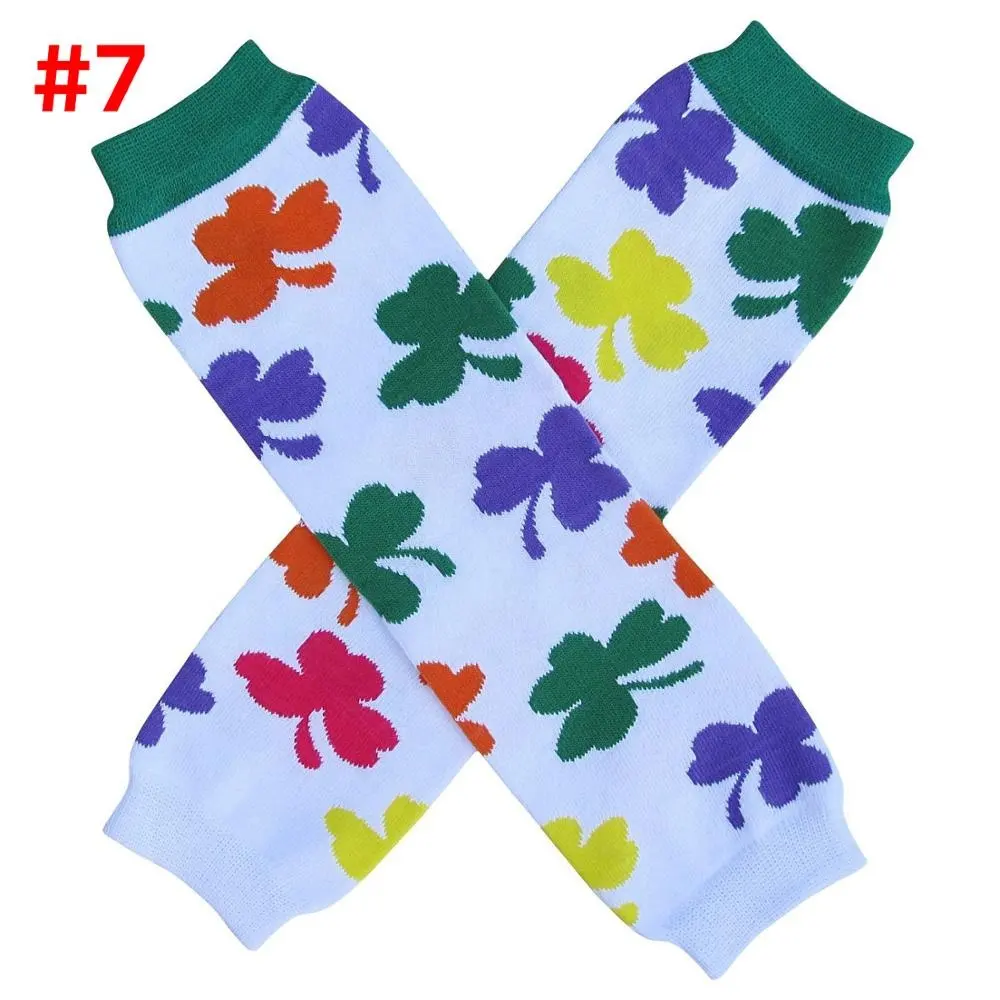 Four leaf clover design toddler safety knee pads baby legwarmer baby leg warmer