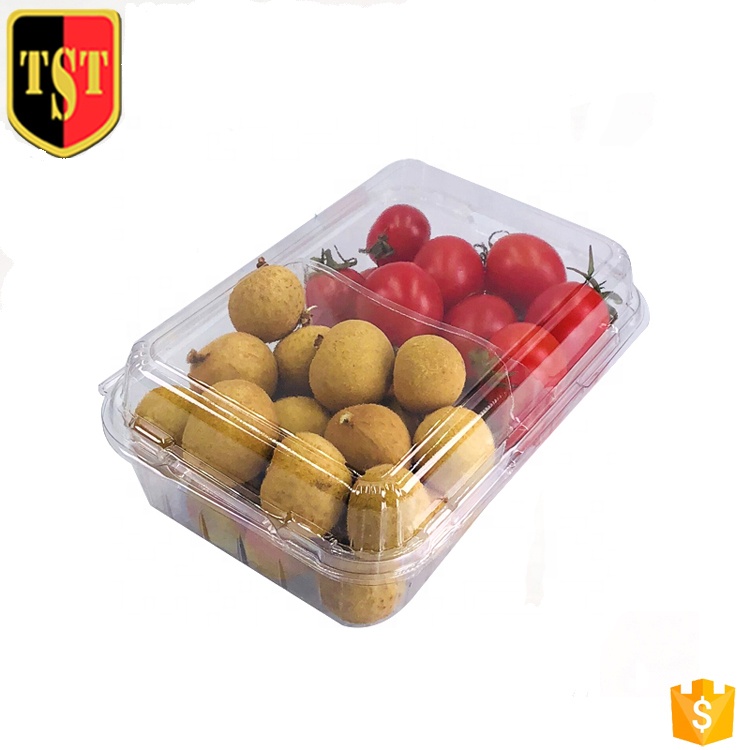 Пластиковая упаковка для пищевых продуктов/коробка для хранения фруктов/лоток для сухофруктов с крышкой и отделениями