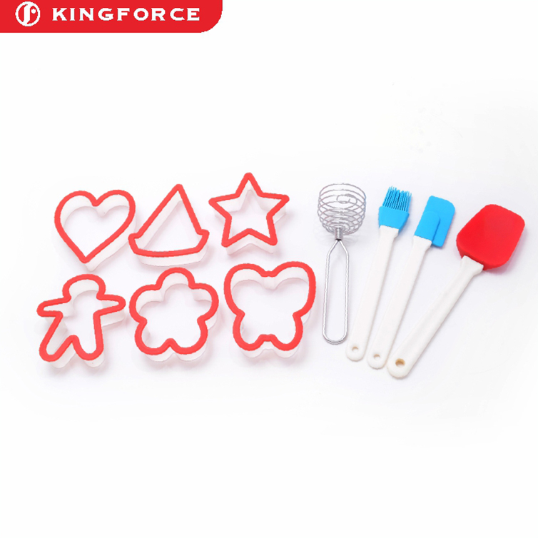 KF630005S baking tools custom silicone bake mold--cookie cutter whisk brush spatula spoon